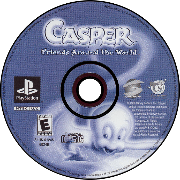 Casper Friends Around the World media 7 for Playstation